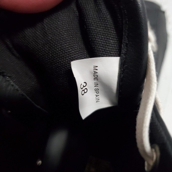 Balenciaga High Top Black Leather Sneakers Men’s Size 38 main image 7